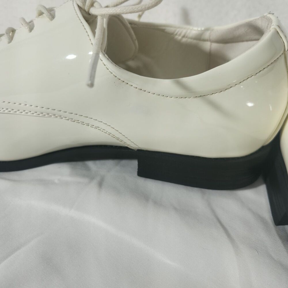 Men's white tuxedo/formal Pointed Oxford Shoes Size 13 - Picture 5 of 10